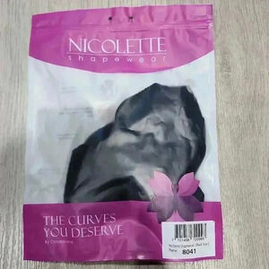 NWT Nicolette Womens Shapewear Intelligent Compression Bodysuit Black Size Small